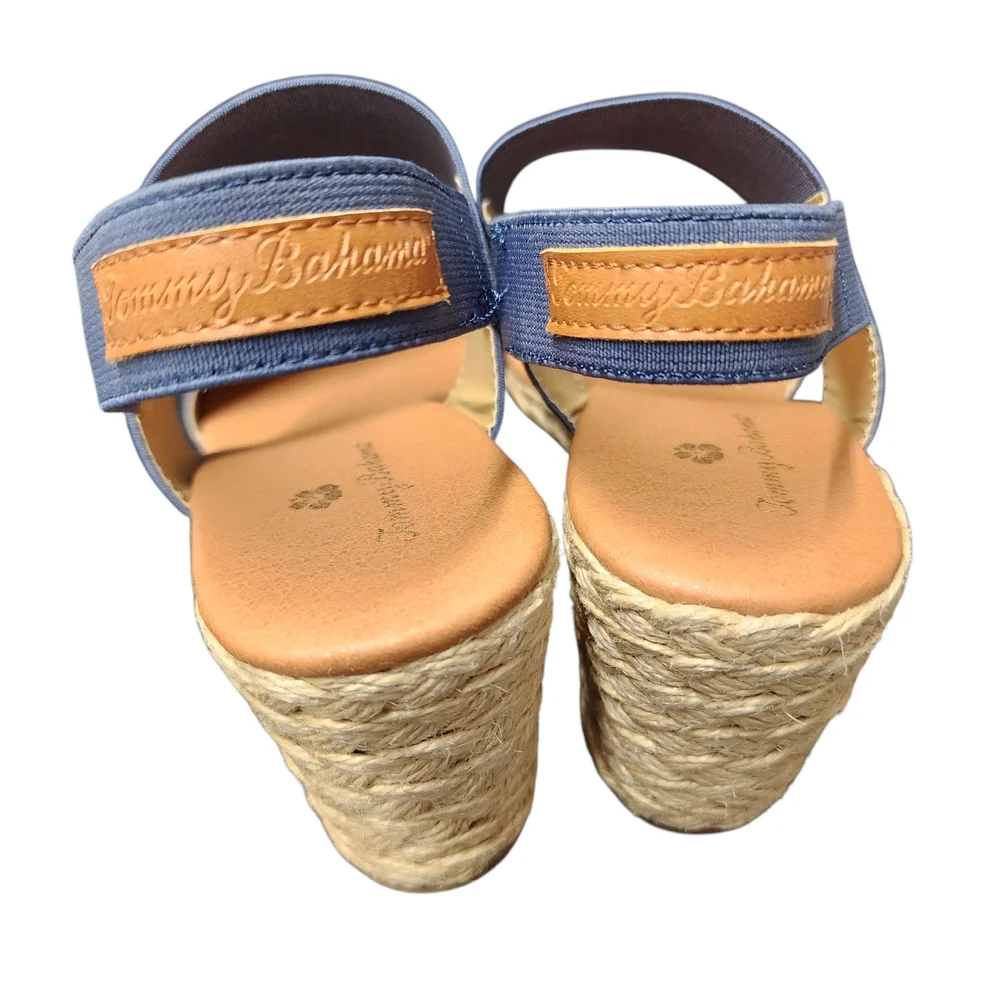 Tommy Bahama Blue Wedge Sandals Size 8.5‎